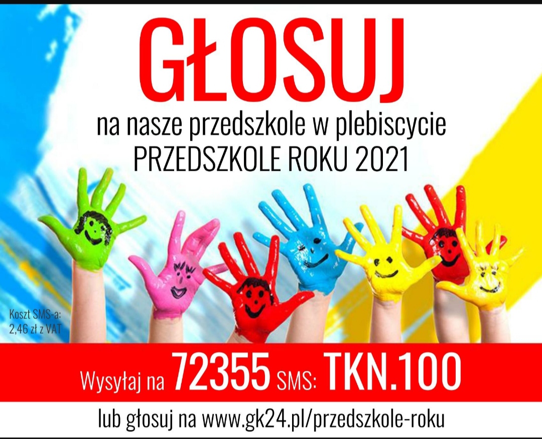 Nominacja do plebiscytu Przedszkole Roku 2021