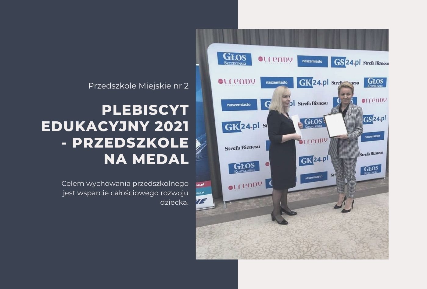 Plebiscyt Edukacyjny 2021 - Przedszkole na medal