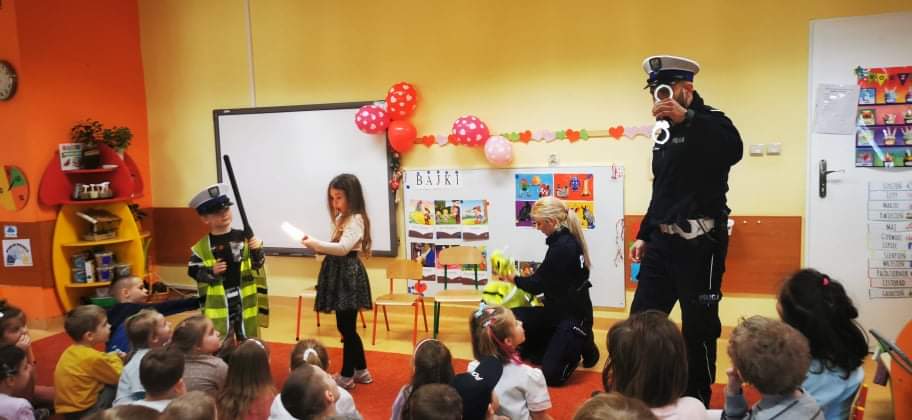 Policjanci z wizytą w przedszkolu