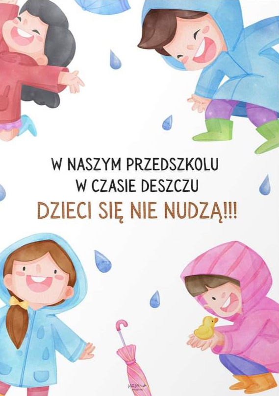 Prosimy o kalosze, parasole i płaszcze przeciwdeszczowe